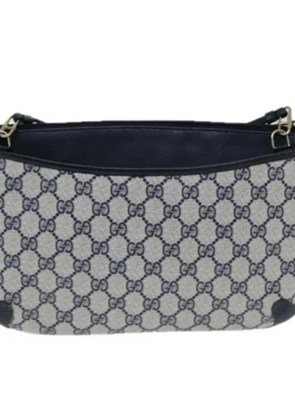 GUCCI GG Supreme Sherry Line Shoulder Bag PVC Navy Red 39 02 026 Auth ki4524 - Picture 2 of 16